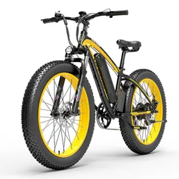 Estoque do Reino Unido Lankeleisi 48V 1000W XF4000 Bicicleta elétrica 26 polegadas 4.0 Mountain Bike Tire Fat Tire Ebike com Bateria de 16ah