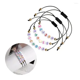 Charm Bracelets 3 Pcs/set Letters Heart-Shaped Festival Gift For Women Men Fan Mom