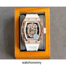 Designer Ri mliles Luxusuhren Mechanische Herrenuhr Richa Milles Rm052 Vollautomatisches Uhrwerk Saphirspiegel Gummiarmband Schweizer Armbanduhren Ebu6