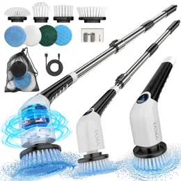 Electric Spin Scrubber,Cordless Cleaning Brush,Shower Cleaning Brush with 8 Replaceable Brush Heads, Power Scrubber 3 Adjustable Speeds