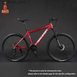 Bisiklet Raigh 24 inç 26inch 27.5inch Dağ Bisiklet Alüminyum Alaşım Çerçevesi MTB Off-Road Bicyc Disk Fren Çakıl Bisikletleri Q231129