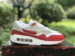Shoes Outdoor Shoes&sandals Air Maxs 1 86 Big Bubble Dq3989-100 White University Red Light Neutral Grey Sports Sneakers Original