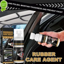 Novo 100ml spray de cuidados de borracha do carro peças de móveis de couro do carro tiras de vedação do renovador iluminar restaurar para o cuidado de detalhamento do carro