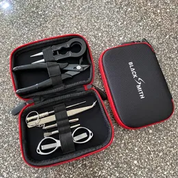 Vape Tool Starter Kit Diy Accessory All-In-One med Wire Cutter Pilers Folding Scissor Coil Jig Ceramic Picker SCREW DRIVER SCREWRIVER