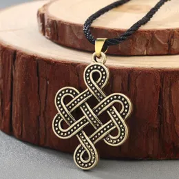 펜던트 목걸이 Chengxun 아일랜드 빈티지 목걸이 Celtic Eternity Mann Infinity Jewelry in Rune Pagan Norse Viking Slavic Amulet