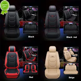 Ny Premium Pu Car Seat Cover Vehicle Seat Cushion Full Wrapping Edge Seat Protector Universal för de flesta bilmodeller SUV VAN TRUCK