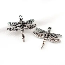 22848 45st -legering Antik Silver Vintage Insects Dragonfly Pendant Charm Fashion Jewelry Accessory DIY PART234Z