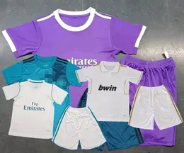 Retro Classic Real Kids Soccer Jerseys 2011 12 14 15 16 17 18 Benzema Marcelo Isco Carval Bale Sergio Ramos Madrid Ronaldo Children Girls Sets Football