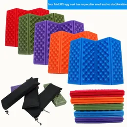 Outdoor Pads Camping Folding Mat 4-Zone XPE Foam Pad Moisture-proof Waterproof Cushion Hiking Picnic Anti-dirty Seat Tools Mattress