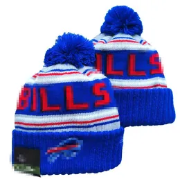 Buffalo''Bills''Beanies Bobble Hats Baseball Ball Caps 2023-24 Fashion Designer Bucket Hat Chunky Knit Faux Pom Beanie Christmas hat a8