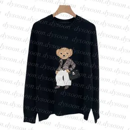 Kadın Erkek Sweaters Premium Kaliteli Yuvarlak Boyun Külot Örme Süvari Boyutu Toz Torbası 25638