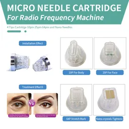 Rf Equipment 10Pin 25Pin 64Pin Nano Needles Tips Micro Needle Dermapen Needle Cartridges