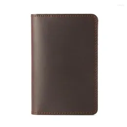 Card Holders Cow Leather Passport Holder Travel Handmade Case For Men Vintage Covers Passports Wallet Organizer