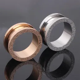 JUNLOWPY Glitter Oro rosa Argento Spina per orecchio Vite PiercingTunnel Espansore per orecchio Calibri Kit Gioielli per il corpo Orecchino del tunnel della carne2459