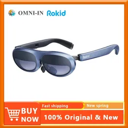 VR Glasses Orijinal Rokid Max AR 3D Akıllı Mikro OLED 215Max Ekran 50 FOV Telefonlar için Görüntüleme PS5 Xbox PC Satışlarda 231128