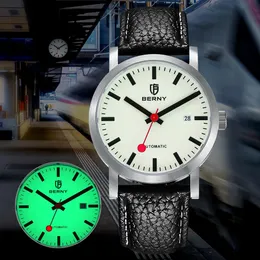 Zegarek Berny Automatyczne zegarek dla mężczyzn Watch Self Watch Top Brand Miyota 8215 Super Luminous Mechanical Luxury Swiss Randwatch 231128