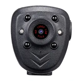 Kamery cyfrowe HD 1080p Body Lapel Zużyta kamera wideo DVR IR Noc Widoczna światła LED Cam 4-godzinny rekord cyfrowy mini rejestrator DV Voice 16G 231128