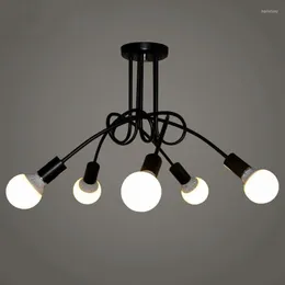 Avizeler Nordic Led Tavan Avizesi Işık Vintage Loft Lamba Ev Dekoru Kolye Işıkları Oturma Odası Yatak Odası Dekorasyonu