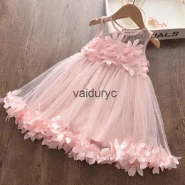 Girl's Dresses Girls New Sweet Princess Dress Baby Kids Clothing Wedding Party ldren Pink Appliquevaiduryc