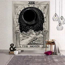 Tarotkort tapetvägg hängande astrologi spådoms sängöverdrag strandmatta tapiz trolldom väggduk tapestries1247w