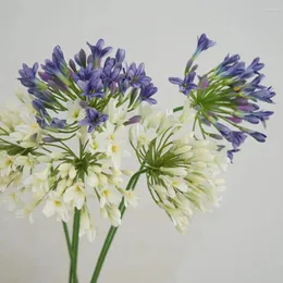 장식용 꽃 유용한 인공 꽃 생태 친화적 인 가벼운 Agapanthus 가정 장식