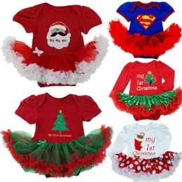 Rompertjes Hoge kwaliteit meisje jongen Suumer pak nieuwigheid kostuum baby kerstkleding sets baby's geboren feest cosplay cadeau 0-3 6-9 12M one 231129