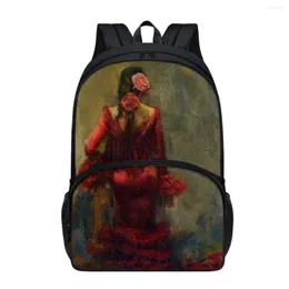 School Bags FORUDESIGNS Mexican Artwork Backpack Students General Schoolbags Fashion Bookbags College Style Packsack Leisure