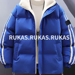designer hoodie Sweatshirts Trend Cotton-padded Coat Men 2023 New Japanese Fresh Three Stripes Thick Hooded Jacket Lovers Casual Standing Collar Warm Stone trend