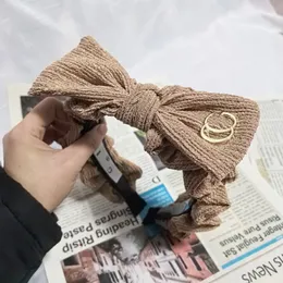 Tasarımcı Saç Bandı Kadın Moda Bubble Bowknot Kafa Bandı Lüks Marka Rhinestone Gülümseyen Yüz Baş Bandı Kış Vintage Tasarım Headwaer