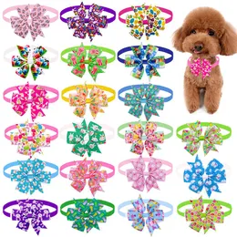 Batterie 50pc Cat Pet Dog Bow Tie Pasqua Forniture per animali Coniglio Pet Dog Puppy Papillon Cravatte Accessori per toelettatura del cane Prodotti per animali domestici