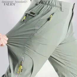 Pantaloni da uomo FALIZA Pantaloni cargo da uomo elasticizzati Pantaloni estivi da uomo Pantaloni casual Quick Dry Outdoor Trekking Trekking Pantaloni sportivi tattici PA65 L231129