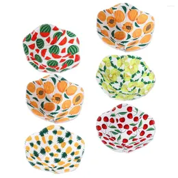 Dinnerware Sets 6 Pcs Microwave Bowl Holder Anti-slip Covers Plate Huggers Safe Cozy Polyester Cotton