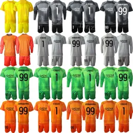 Club Team Men Soccer målvakt Sergio Rico Jersey Set 22-23 GK långärmad Nicolas Douchez Alphonse Areola Gianluigi Donnarumma Keylor Navas Football Shirt Bali