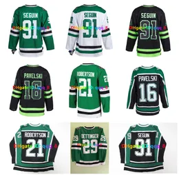 Jason Robertson Jake Oettinger Stars Reverse Retro Hockey Jersey Mike Modano Tyler Seguin Jamie Benn Matt Duchene Joe Pavelski Wyatt Johnston Roope Hintz Size S-3XL