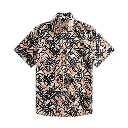 Berühmtes Designer-Herrenhemd Hawaiihemd Herren Blumen-Tiger-Druckhemden Lässige Button-Down-Kurzarm-Hawaiihemd-Anzüge Sommer-Strand-Designer-Hemden ss