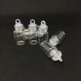 Frascos de vidro transparente de 1ml, frasco para desejos com plugue de plástico, mini garrafa de vidro, frascos de amostra vazios, pequenos 22x11mm (altura xdia), artesanato fofo, desejo bott bseg