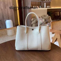 Sac de jardin en cuir véritable, épaule EPSOM faite à la main avec motif litchi, coque en cuir portable, logo L pour femmes