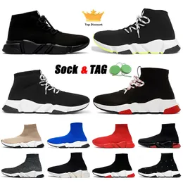 Mulheres Mens Designer Sock Sapatos Casual Treinadores Preto Branco Vermelho Rosa Espuma Verde Sole Mocassins Slip-On Runner Outdoor Sports Platform Sneakers Tamanho 36-45