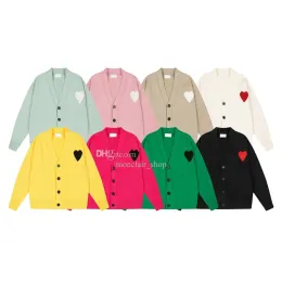 herrtröjor y2k hoodies designer hjärta stickad tröja tröja godisfärgad tröja tröja hjärtkläder