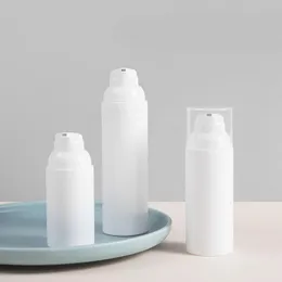 30 50 75 ml Airless-Pumpflaschen – leere Kunststoff-Mini-Bajonett-Creme-Lotion-Toner, kosmetische Toilettenartikel, Flüssigkeitsaufbewahrungsbehälter, Glastöpfe Nbcki