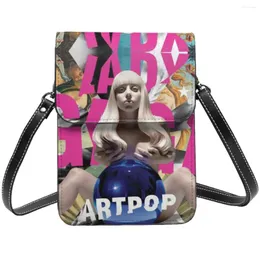 Evening Bags Artpop Lady Shoulder Bag Funny Streetwear Leather Mobile Phone Female Fashion Retro