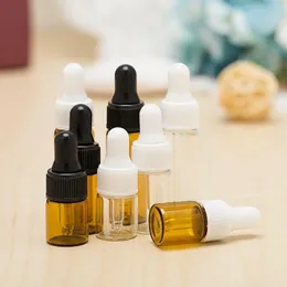 2 3 5 ml Mini Amber Glass Essential Oil Droper Bottles Refillable Empty Eye Droper Parfym Cosmetic Lotion Prov Storage Cont Enwk