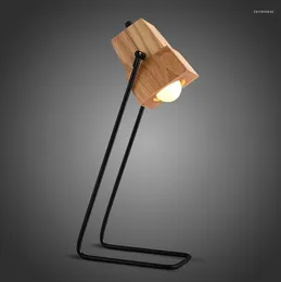 Lampy stołowe Nordic LED Lampa Lampa Lampara Escritorio Purple sypialnia przezroczystą komputer PC salon