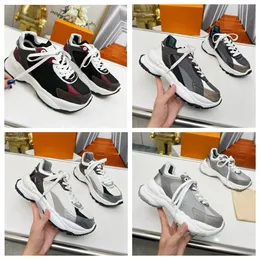 Run 55 Snakers Designer Casual Shoes Rubber Outsole Casual Shoes Woman Shoes Platform Trainers Real Leather Classic Plaid Trainers Shoes Size 35-40