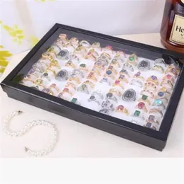 صينية المجوهرات الخواتم لعرض 100 حلقات تقبل أزياء كاملة مريحة بسيطة من 260T