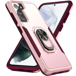 Tungkickstand -telefonfodral för Samsung Galaxy S24 S23 S21 Fe S22 Ultra S21 Plus A13 A33 A73 A53 A14 4G A54 A03S M40S A51 A71 A12 5G PANSER TPU PC -mobiltelefonfodral