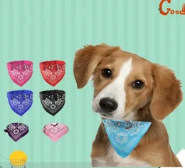 Pet Dog Cat Bandana Scarf Collar Flower Printed Adjustable Doggy Neckerchief Pet Triangle Scarves 3 3kl E17830579
