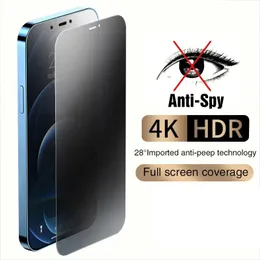 Anti-spion skärmskydd för iPhone 14 13 12 11 Pro xs max xr Full integritet härdat glas för iPhone 7 8Plus Protect Film Protectors