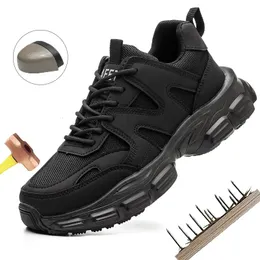 Säkerhetsskor män kvinnor säkerhetsskor anti-smash anti-punctacer arbetsskor andas lätta arbetssneakers oförstörbara skor stövlar 231128