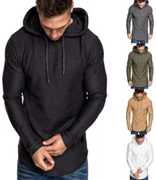 LL MEN039S Jogger Sweatshirt Fitness Yoga Kıyafetleri Spor giyim Gömlek Bluz Hoodie Streç kapşonlu düz renkli uzun kollu pullove3462